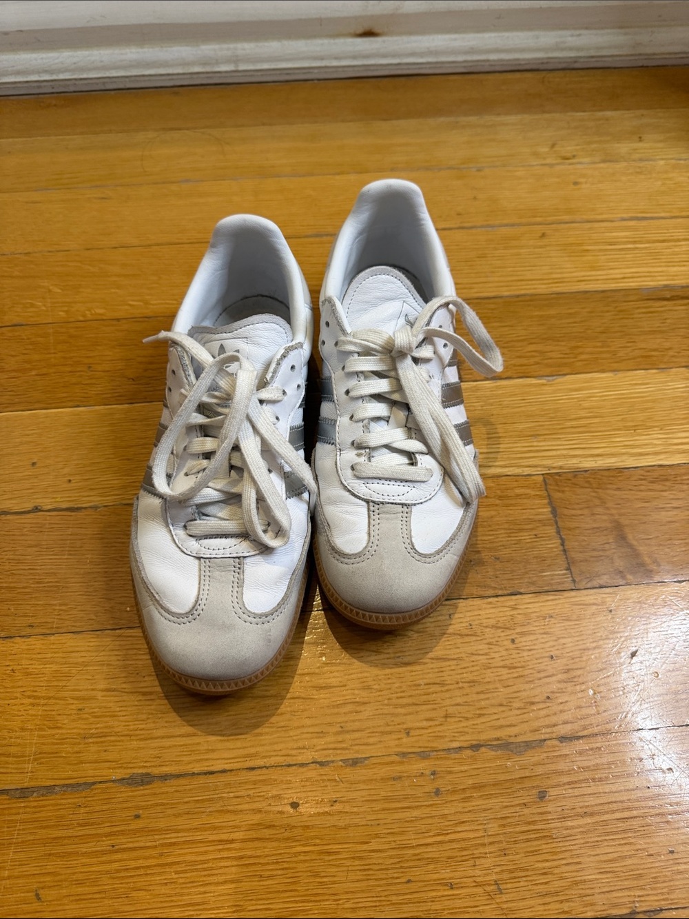 adidas White and Gray Women's Sneakers